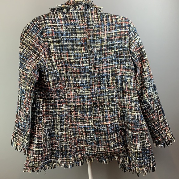 FINAL SALE! Rainbow tweed blazer w/ pearl buttons - Picture 10 of 15